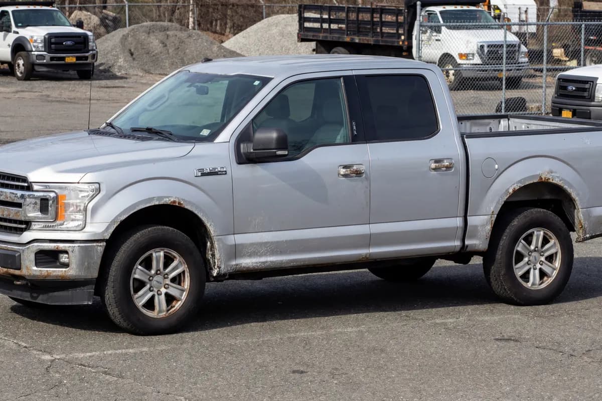 Trim Restoration — Ford F-150 — before